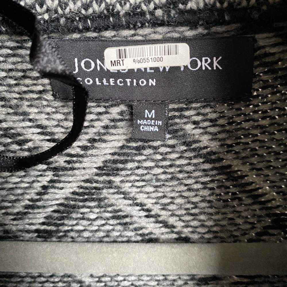 merino wool cardigan jones New York collection size medium - Picture 4 of 10